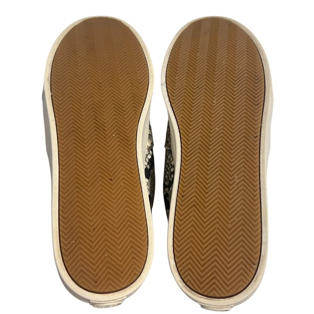 Tory Burch‎ Women Slip On Sneaker Grey Snakeskin Embossed Leather 8M